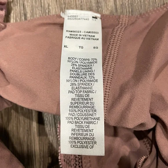 Nike Yoga Indy Luxe Light Support Padded Sports Bra With Lace Size XL Pink Blush - Picture 5 of 9